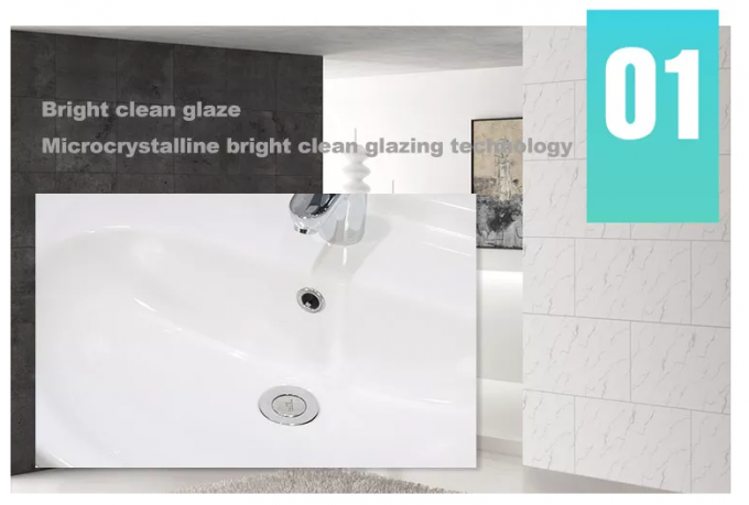 Le lavabo sur pied idéal extérieur solide classique de norme semi descend 550cm 5