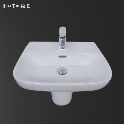 évier compact de piédestal de lavabo de piédestal de moitié de 555*455*380mm