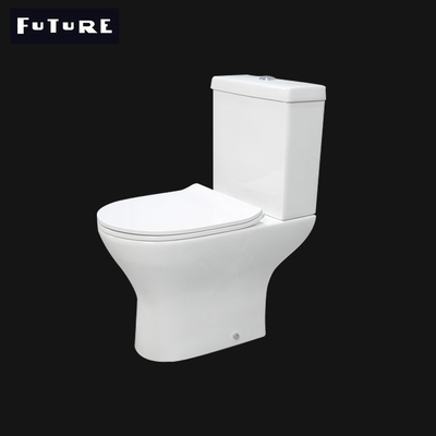 Gravité rinçant la petite toilette couplée étroite compacte de la toilette 600mm de projection