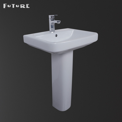 Place durable de lavabo sur pied de vestiaire évier de large de piédestal de 30 pouces