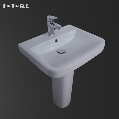 Place durable de lavabo sur pied de vestiaire évier de large de piédestal de 30 pouces