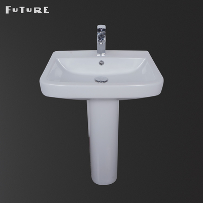 Place durable de lavabo sur pied de vestiaire évier de large de piédestal de 30 pouces