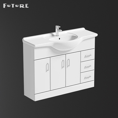 unité libre blanche de vanité de Cabinet de lavabo de salle de bains de 850*475*230mm
