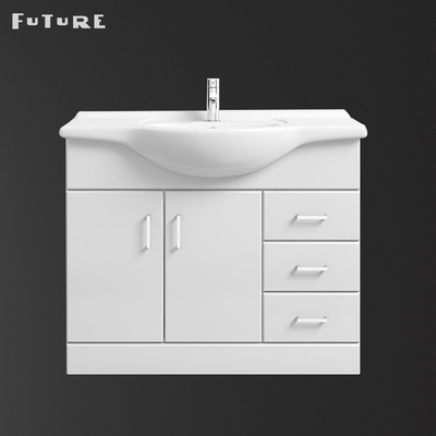 unité libre blanche de vanité de Cabinet de lavabo de salle de bains de 850*475*230mm