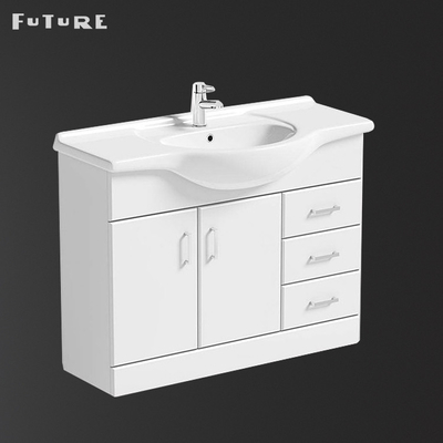 unité libre blanche de vanité de Cabinet de lavabo de salle de bains de 850*475*230mm