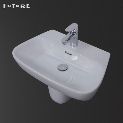 évier compact de piédestal de lavabo de piédestal de moitié de 555*455*380mm