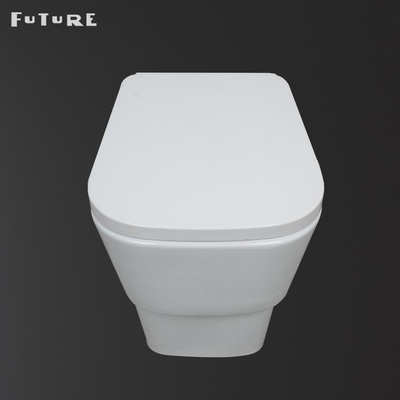 Le double flux boutonne la toilette moderne de nouveau au mur P emprisonnent la largeur de la carte de travail 350mm
