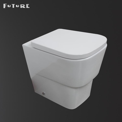 Le double flux boutonne la toilette moderne de nouveau au mur P emprisonnent la largeur de la carte de travail 350mm
