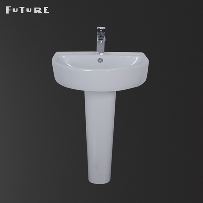ISO9001 lavabo sur pied compact en céramique d'évier de piédestal de 19 pouces FPB950