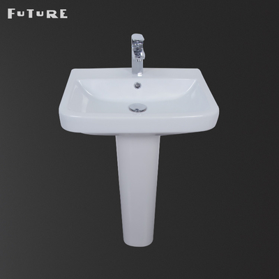 La main lavent le bassin et l'évier d'une seule pièce Desgin moderne de 450mm de piédestal de piédestal
