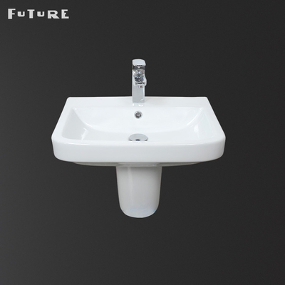 Lavabo sur pied contemporain de salle de bains de 550mm de nouveau à l'évier de bassin de mur