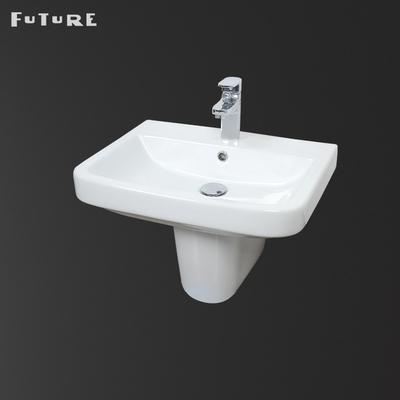 Lavabo sur pied contemporain de salle de bains de 550mm de nouveau à l'évier de bassin de mur