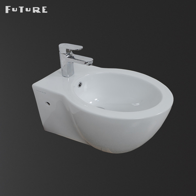Futur bidet fixé au mur contemporain favorable à l'environnement