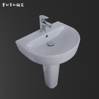 Haute carrée 560mm du lavabo sur pied de salle de bains de trou simple 840mm au loin