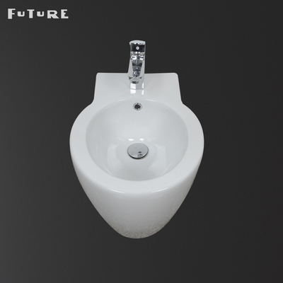 Durée de vie 410mm élevée fixée au mur de P de piège de bidet moderne de salle de bains longue