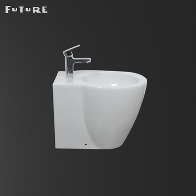 Durée de vie 410mm élevée fixée au mur de P de piège de bidet moderne de salle de bains longue