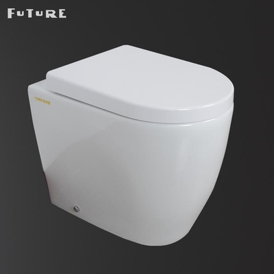 Toilette dos au mur à hauteur confortable sans rebord avec réservoir dissimulé