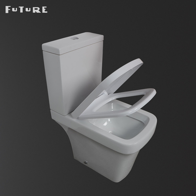 La toilette de cabinet d'aisance couvrent la housse de siège se fermante molle couplée étroite de toilette de salle de bains