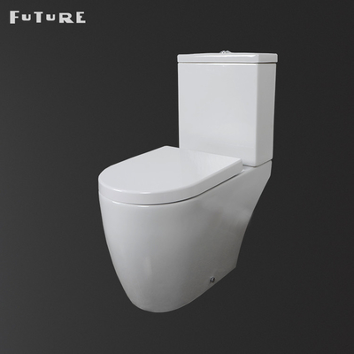 Cabinet d'aisance en céramique couplé étroit automatique de toilette de la salle de bains ISO9001