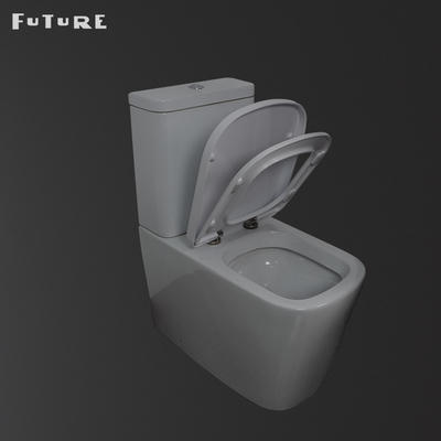 Haute couplée étroite standard idéale de la toilette 837mm de salle de bains commode de 2 morceaux
