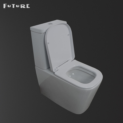 Haute couplée étroite standard idéale de la toilette 837mm de salle de bains commode de 2 morceaux