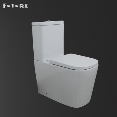 Haute couplée étroite standard idéale de la toilette 837mm de salle de bains commode de 2 morceaux