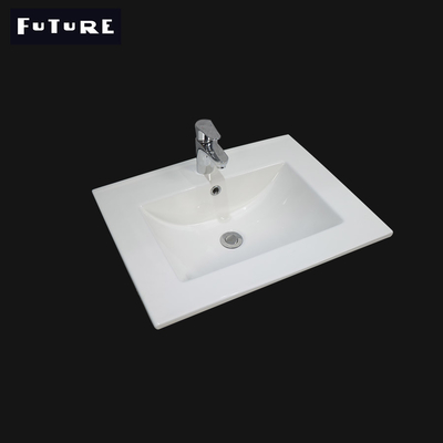 Effondrement standard carré de lavabo de vanité d'évier de Cabinet de salle de bains