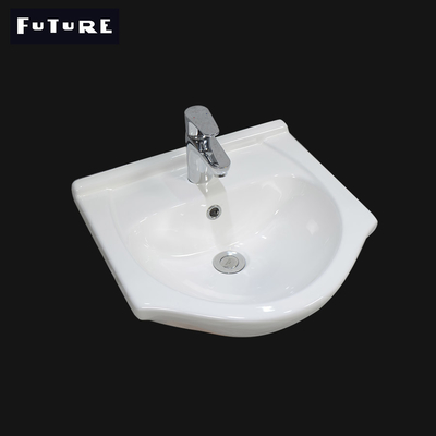 bassin en céramique de vanité de salle de bains de lavabo de main de trou simple de 450mm