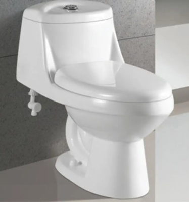Articles sanitaires en céramique d'une seule pièce vitrés lisses de toilette de Siphonic de toilette de Siphonic