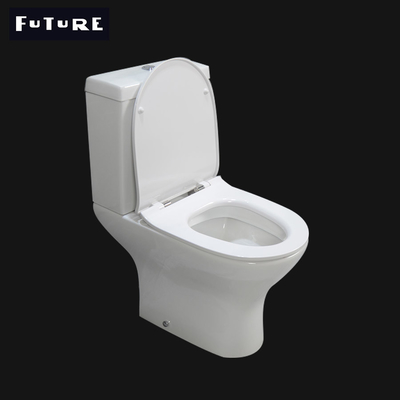 Toilette sans monture double 3L affleurant 6L de taille ovale en céramique de confort