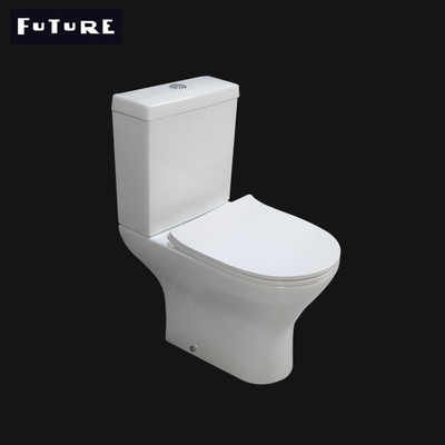 Toilette sans monture double 3L affleurant 6L de taille ovale en céramique de confort