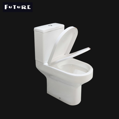 Carte de travail en deux pièces couplée étroite 610*357*400MM de toilette de taille de confort de piège de P