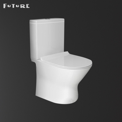 La toilette couplée étroite silencieuse de salle de bains a entièrement enveloppé la carte de travail 630*350*830mm