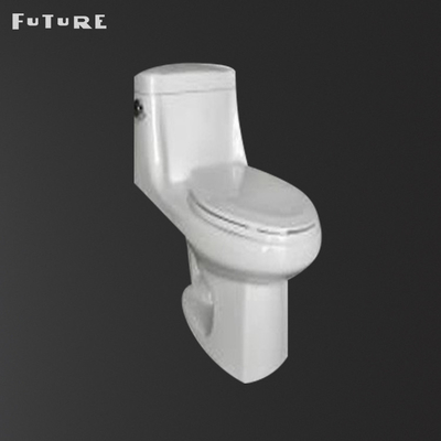 Commode d'une seule pièce 630*350*830mm de piège de la toilette S d'UPC Siphonic