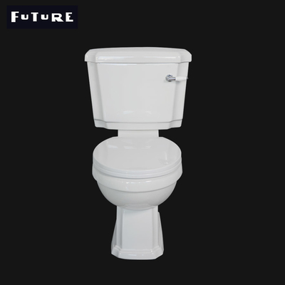 La toilette couplée étroite debout 3L 6L de salle de bains de plancher a caché le réservoir d'eau