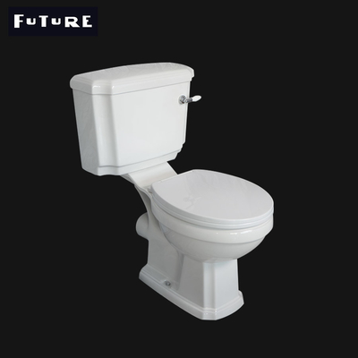 La toilette couplée étroite debout 3L 6L de salle de bains de plancher a caché le réservoir d'eau