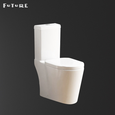 Le contrat lent de conception de descente étroitement a couplé la toilette blanche 720*380*800mm à faible bruit