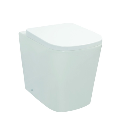 Carte de travail d'une seule pièce en céramique vitrée lisse de toilette avec le rinçage efficace étroit doux de Seat