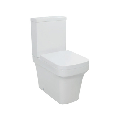 FUTURE toilette couplée étroite blanche de vestiaire avec en céramique vitré lisse