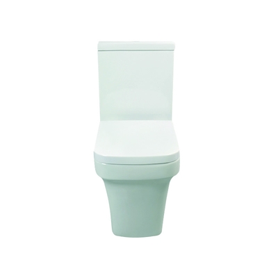 FUTURE toilette couplée étroite blanche de vestiaire avec en céramique vitré lisse