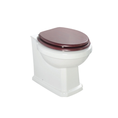 Le rond vitré doux de nouveau à la fin de toilette de mur a couplé le deepth de 420mm