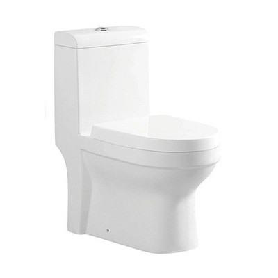 le siège allongé S emprisonnent la commode d'une seule pièce 20-30KG de toilette de système de Siphonic