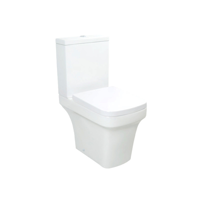 L'UPC a certifié la cuvette ovale couplée étroite blanche de toilette de salle de bains