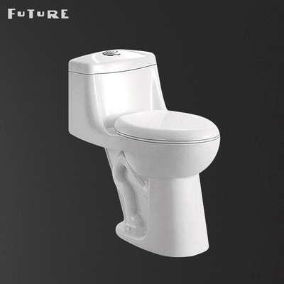 Toilette d'une seule pièce de Siphonic d'opération automatique de la CE avec le piège de S autour de la double toilette