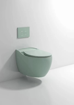 Désodorisation compacte vitrée sans heurt de Hung Toilet Gravity Flushing Auto de mur