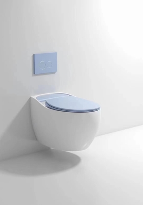 Désodorisation compacte vitrée sans heurt de Hung Toilet Gravity Flushing Auto de mur