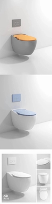 Désodorisation compacte vitrée sans heurt de Hung Toilet Gravity Flushing Auto de mur