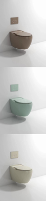 Désodorisation compacte vitrée sans heurt de Hung Toilet Gravity Flushing Auto de mur
