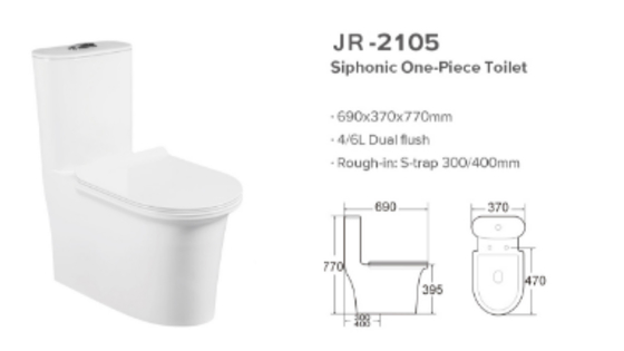 Éraflure philippine en céramique d'une seule pièce ovale de Watercloset de cabinet d'aisance de Siphonic résistante