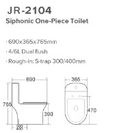 Lisses vitrés siphonnent la résistance à l'usure au plancher de toilette